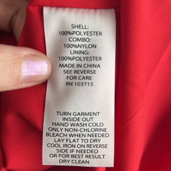 Nanette Lepore floral Ruby Red midi Dress - Picture 8 of 10